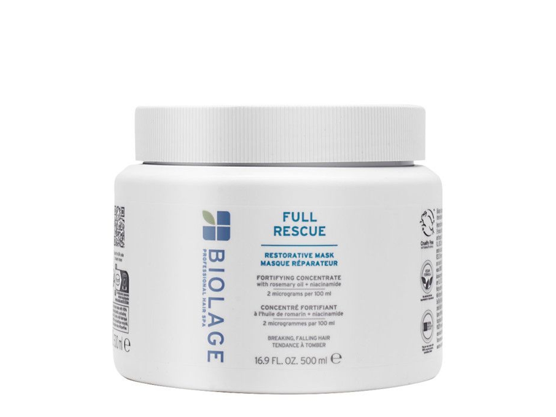 Mascarilla Biolage Professional Hair Spa Full Rescue de 500 ml, anticaída