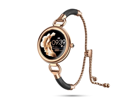 Reloj conectado para mujer Reloj inteligente Oxígeno en sangre Presión arterial, frecuencia cardíaca, podómetro Tiempo Música Pulsera inteligente B...