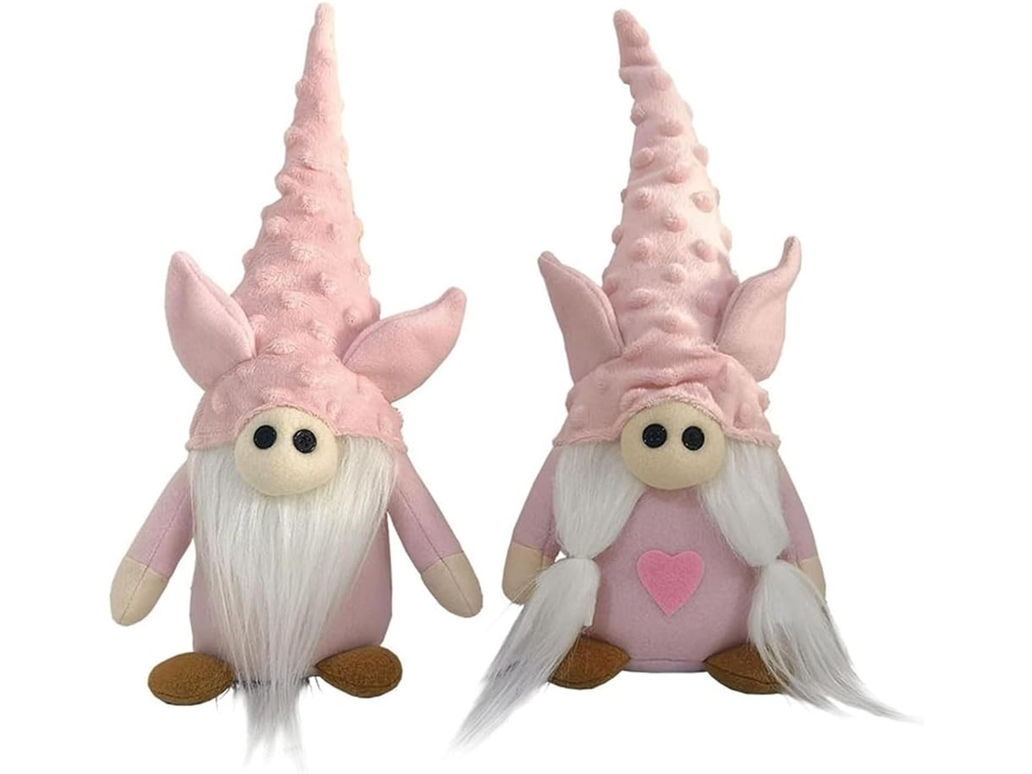 Muñecos De Peluche De Gnomo, Muñeco De Peluche De Cerdo, Decoración Hecha A Mano, Enano Rosa, Escritorio
