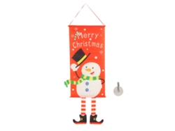 Bandera Colgante De Muñeco De Nieve Navideño Banner Decorativo Pared Navidad