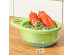 Cesta de escurrido de cocina hueca, multifuncional, de doble capa, portátil, para frutas y verduras, almacenamiento de cocina B