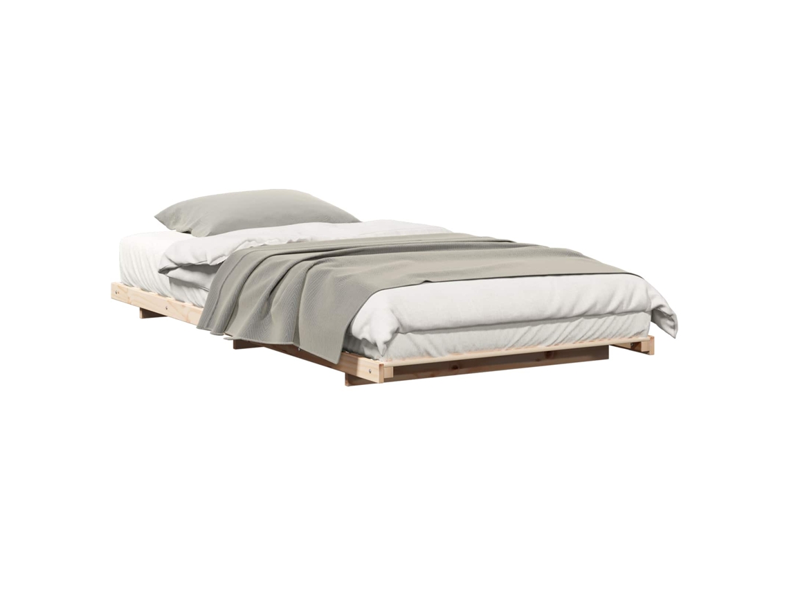Maison Exclusive - Estructura De Cama Marrón 100 X 220 Cm Madera Maciza De Pino