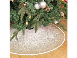 Falda Blanca Para Árbol De Navidad Con Copos De Nieve, 76 Cm, Ideal Para Decorar Fiestas Navideñas, Ergonómica Para Uso Diario.