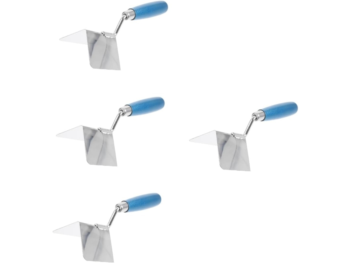Juego De 4 Piezas De Llana De Acero Inoxidable Para Esquinas Interiores De Paneles De Yeso, Ergonómica Y Duradera.
