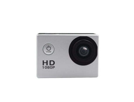 Cámara digital Cámara de video digital Action HD Impermeable Gris plateado