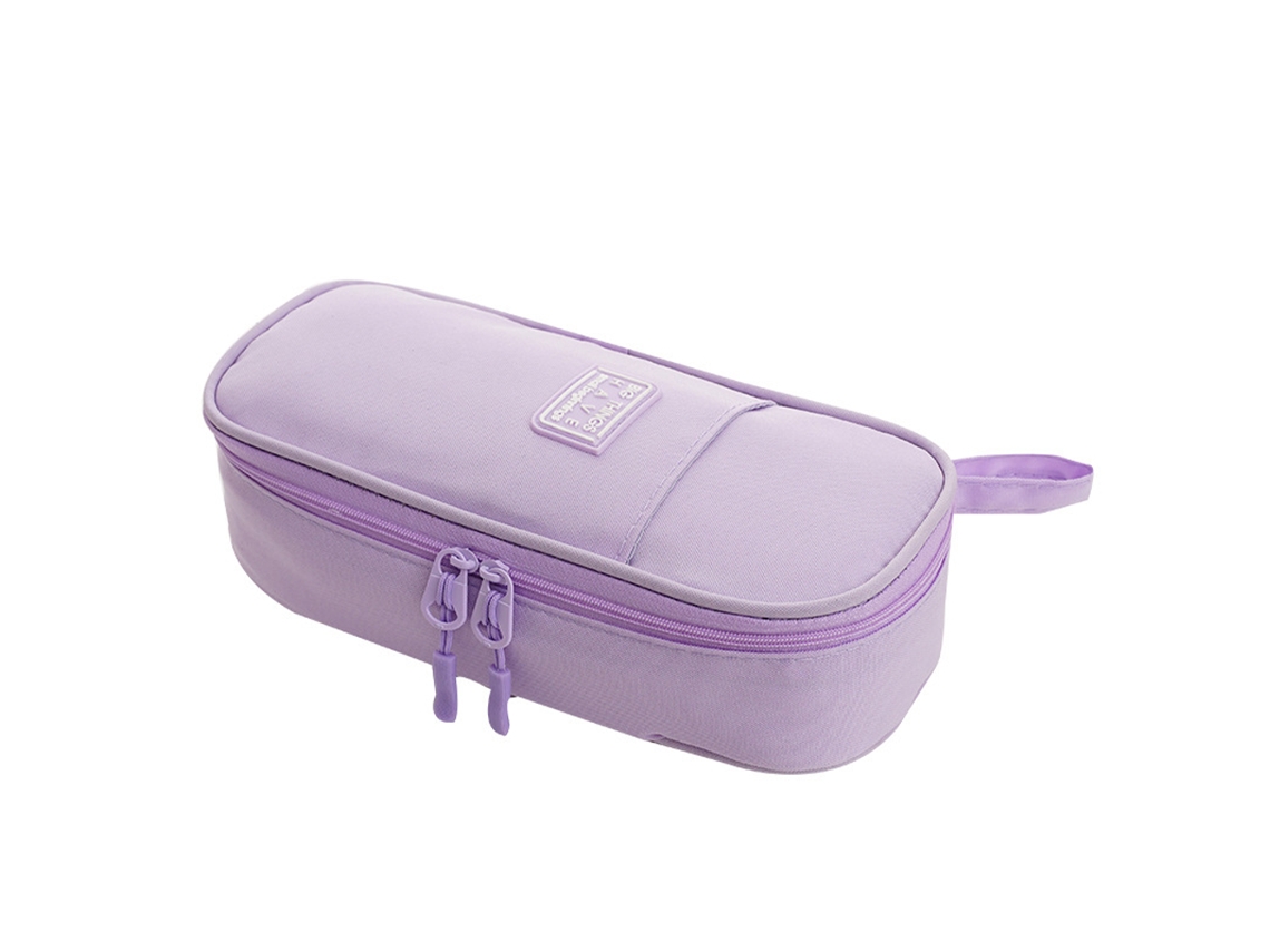Estuche para útiles escolares, estuche grande con múltiples bolsillos y amplio compartimento de almacenamiento, elegante estuche para lápices.