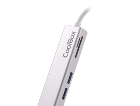 Coolbox Minidock Usb-C Lite USB con cable 3.2 Gen 1 3.1 Gen 1 Tipo-C Blanco