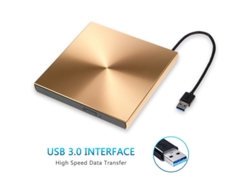 Unidad Externa Usb 3.0 Aluminio Grabadora Dvd Cd Rom Portátil Ultrabook Pc