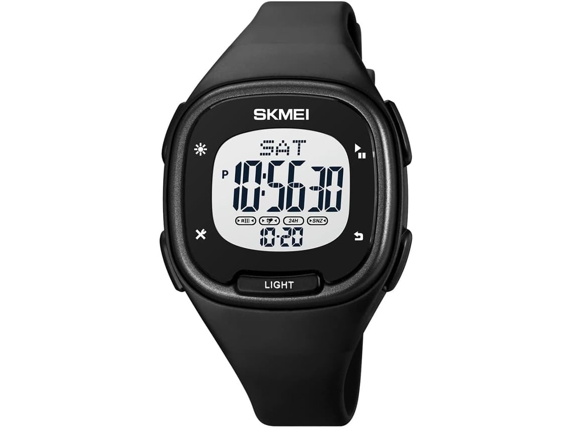 Reloj Digital Cuadrado Venaxin Con Alarma Multifuncional Y Pulsera De Pu A Prueba Dágua Negro Yuysan