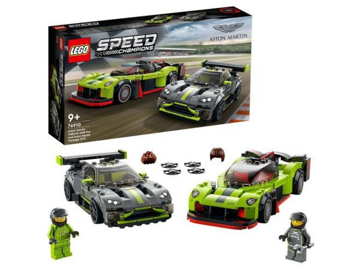 LEGO Speed ​​​​Champions: Aston Martin Valkyrie AMR Pro e Aston Martin Vantage GT3 – kit de construção para crianças de idade 9+ (592 peças)