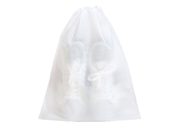 Bolsa Desechable Para Guardar Zapatos Infantiles Con Cordón, Transparente, No Tejida, Antiamarilleo, 24x38cm