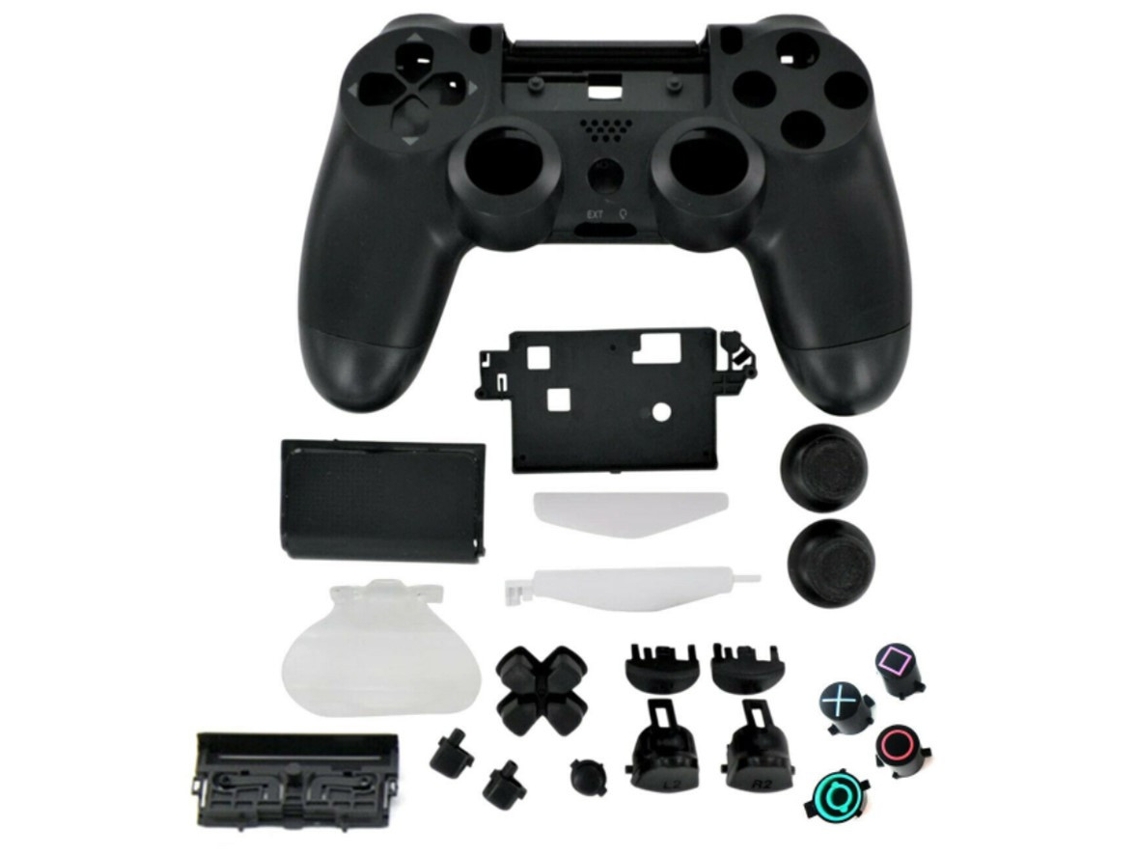 Carcasa Para Mando Playstation 4, Ps4, Jds-040, Dualshock Chasis Botones, Negro