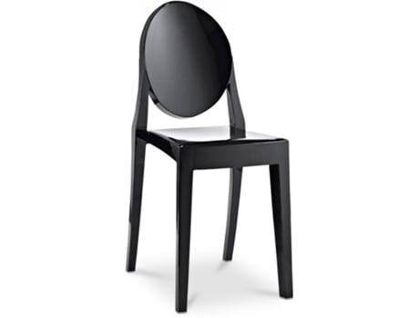 Silla de Comedor Victoria Queen Transparente 50x35x92cm GHOST STYLE