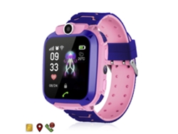 Smartwatch LBS Localizador Especial para Niños, con Función de Rastreo, Llamadas SOS y Recepción de Llamadas. 4x1x5 cm. Color Rosa Dam.