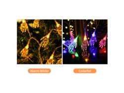 Tira De Luces Led De Halloween Con Forma De Mano De Esqueleto, Transparente, 3 Metros, 20 Led, Resistente Al Agua, Funciona Con Pilas.