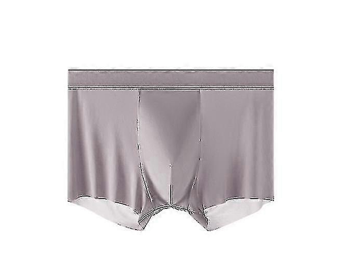 3 unidades de calzoncillos transpirables antibacterianos de seda helada para hombre, talla 5a, verano
