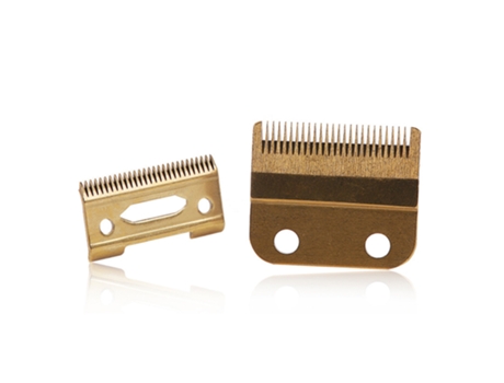 Cuchilla de repuesto para cortapelos de acero al carbono para Wahl 8148 cortadora inalámbrica Wahl Senior paquete de 2 (dorado)
