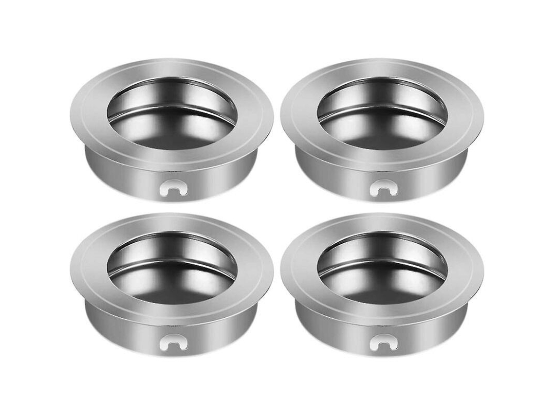 4 Manejos De Puerta Empotrada Acero Inoxidable Para Armarios Cocina Cajones Muebles