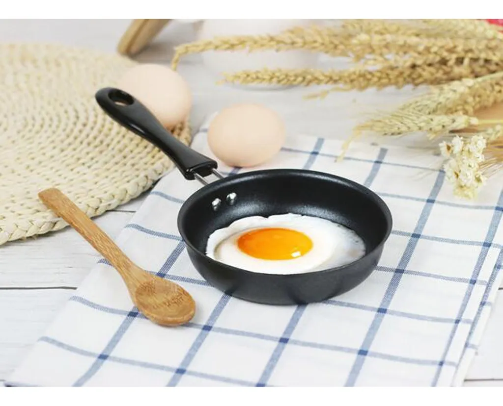 Sartén pequeña, sartén para huevos, sartén de metal, vayotoy