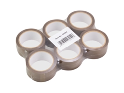 Cinta de Embalaje Silent 48mm x 66m Marrón, Paquete con 6 Logilink