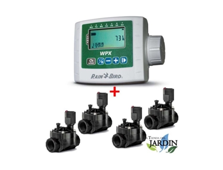 Kit Programador Wpx4 4 Electroválvulas de Riego 100Hv 9V 1 RAIN BIRD RAIN BIRD