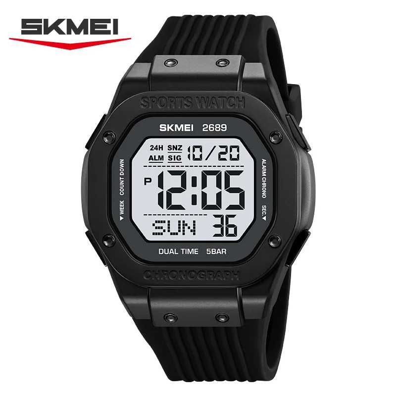 Reloj De Pulsera Deportivo Para Exteriores, Reloj De Hombre, Despertador, Resistente Al Agua, Cronógrafo Elegante.