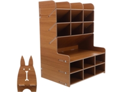 Portalápices De Madera, Portalápices, Caja Para Lápices, Organizador De Escritorio Con Compartimentos