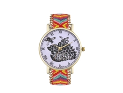 Reloj De Pulsera De Cuarzo Con Correa De Lana Sencilla Y Elegante T13-fg(5)