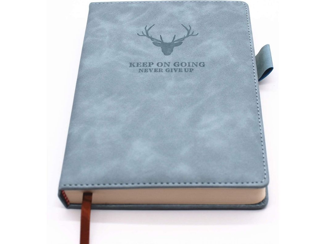 Cuaderno Clásico De Tapa Dura Con Papel Rayado, 21 X 14,5 Cm, 360 Páginas, Ideal Para Escribir Y Tomar Notas - A5 Azul Claro