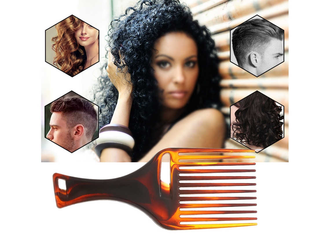 Vlrla-plastic Afro Cabelo Comb Para Cabelostyling