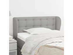 Cabecero De Tela Gris Claro 93x23x78/88 Cm