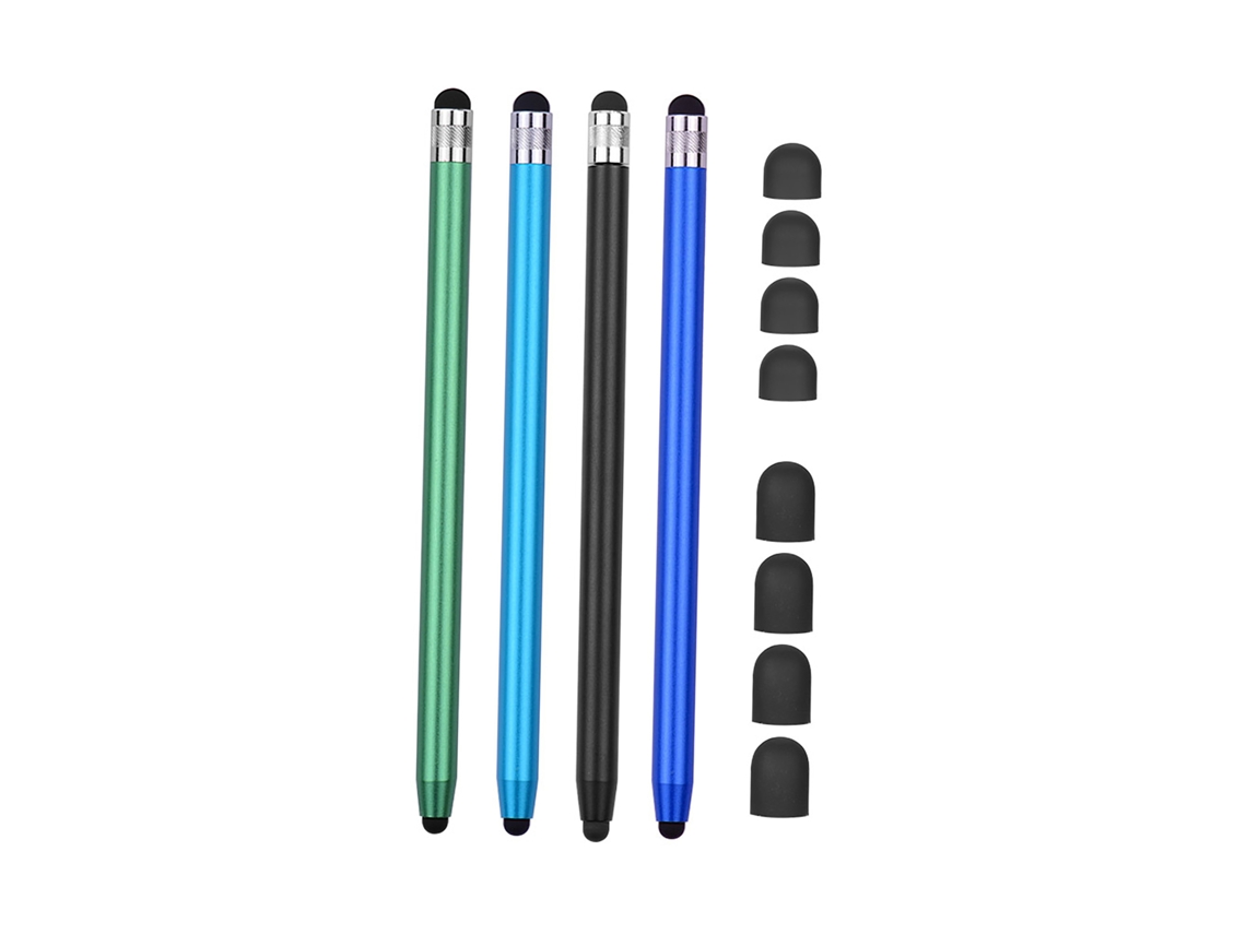 Lápiz Óptico 2 En 1 Para Pantallas Táctiles Con 8 Puntas De Repuesto, Compatible Con Tabletas Y Teléfonos Móviles.