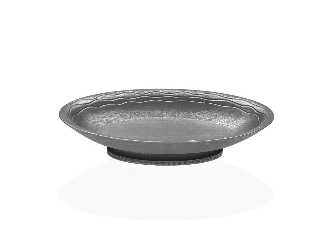 Figura Decorativa VERSA Plateado 16x6x30,5 cm