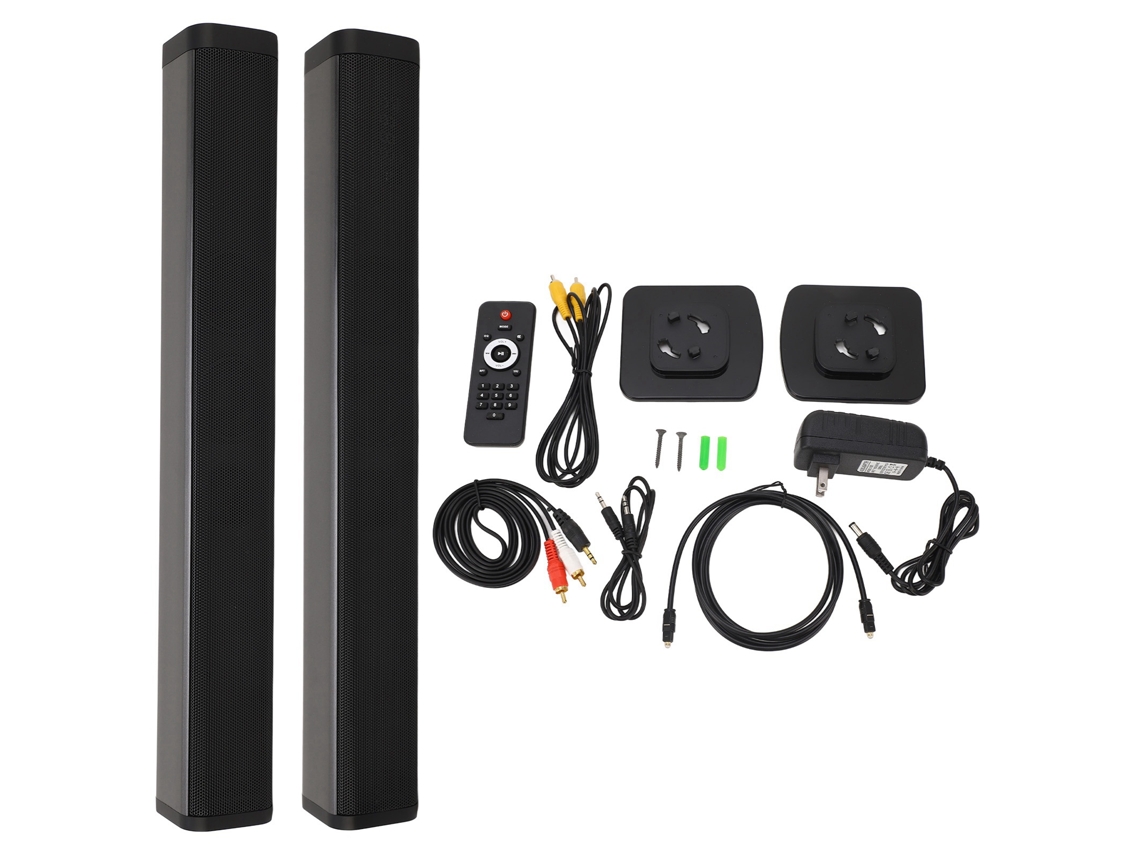 Altavoz De Tv De 40 W Con Bluetooth 5.0, Montaje En Pared, Altavoz De Escritorio Largo Con Control Remoto Para Cine En