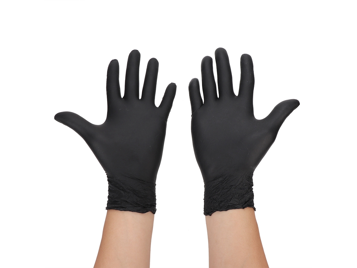 100 Guantes De Nitrilo Desechables Multifuncionales Para Salón, Tatuaje, Médico Y Cosmético (m)