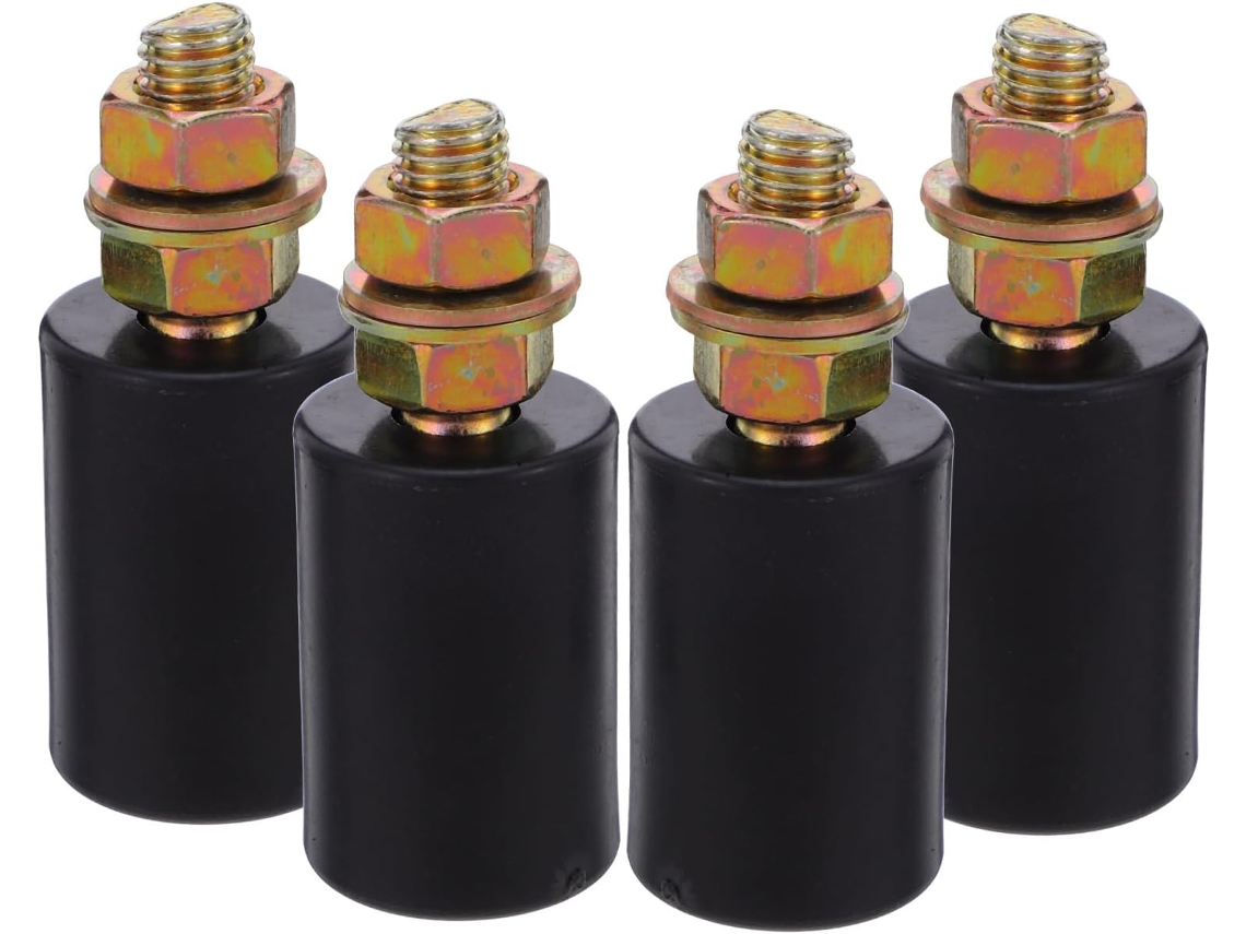 4 Rodillos De Puerta De Nailon Negro Para Un Posicionamiento Estable.