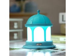 Luz nocturna Castle Conmutación de cuatro velocidades USB recargable SIURN Luz nocturna azul
