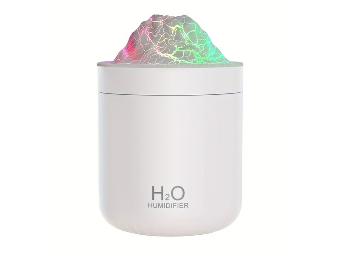 Humidificador de aire volcánico de 500 ml con luz Pickifyvayotoy