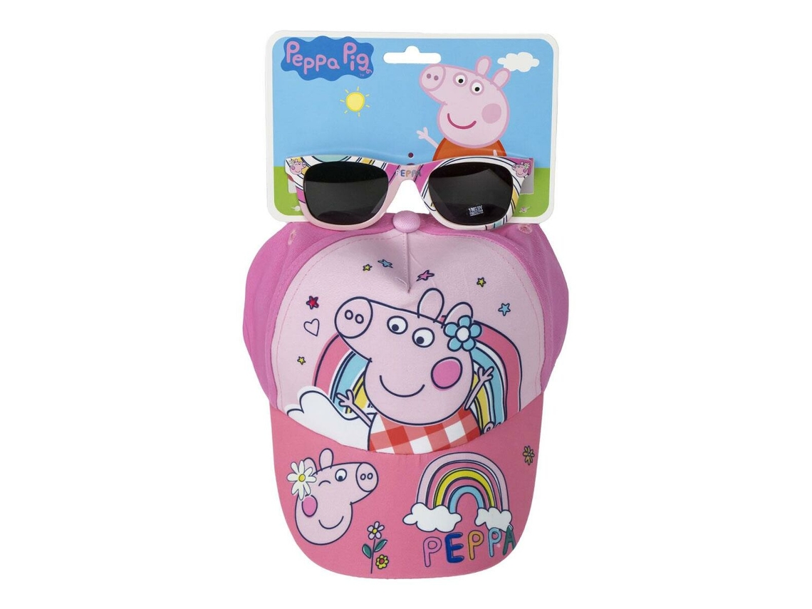 Set de gorra y gafas de sol PEPPA PIG 2 Piezas Rosa (51 cm)