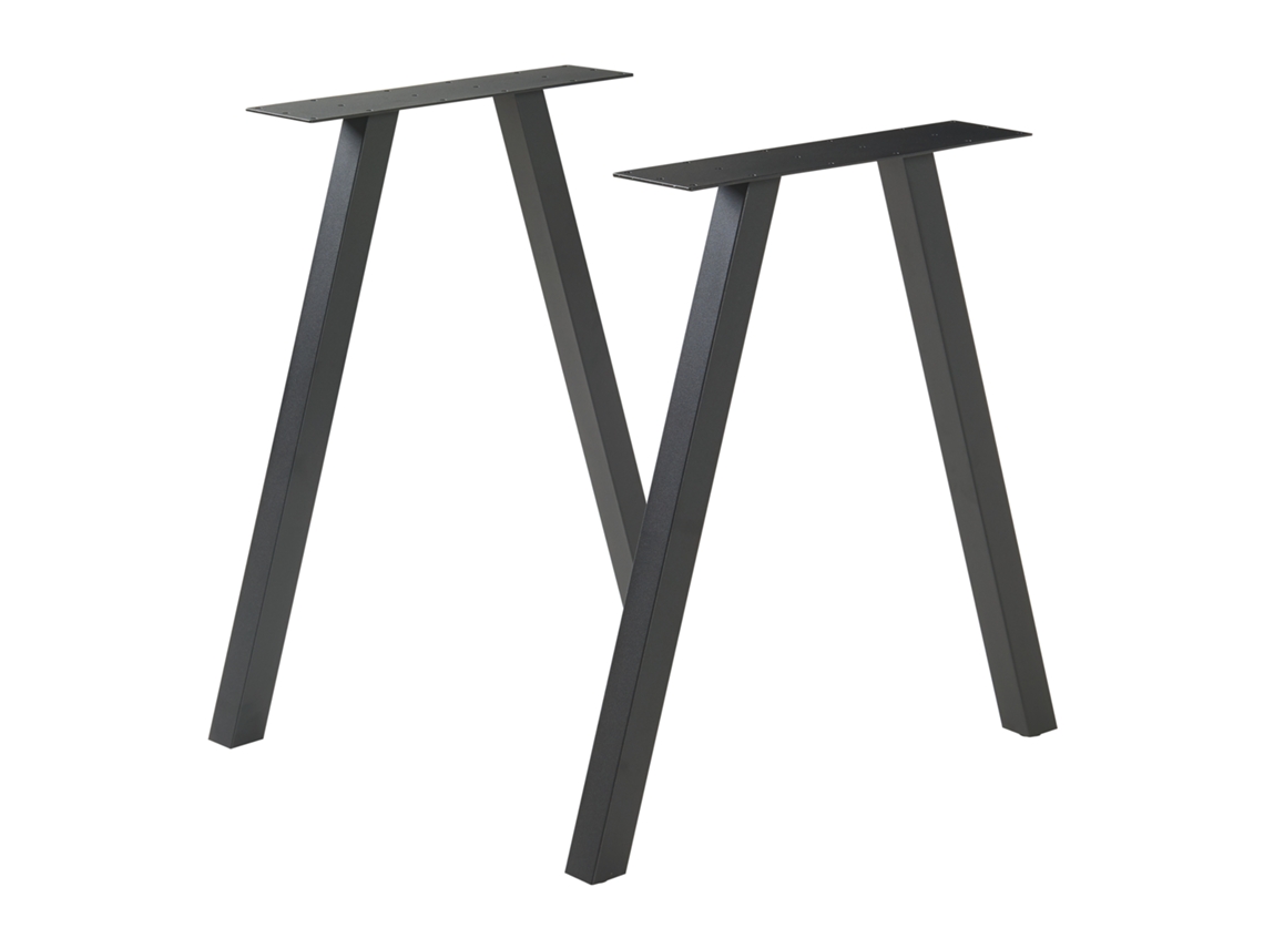 Set de 2 patas de mesa Heustreu 72x70 cm - Negro [EN.CASA]