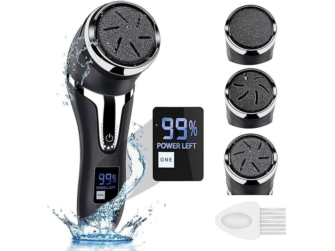 Herramienta Eléctrica Recargable Para Eliminar Callosidades De Los Pies, Ideal Para Pedicura, Con Pantalla Led Y 3 Cabezales De Lijado.