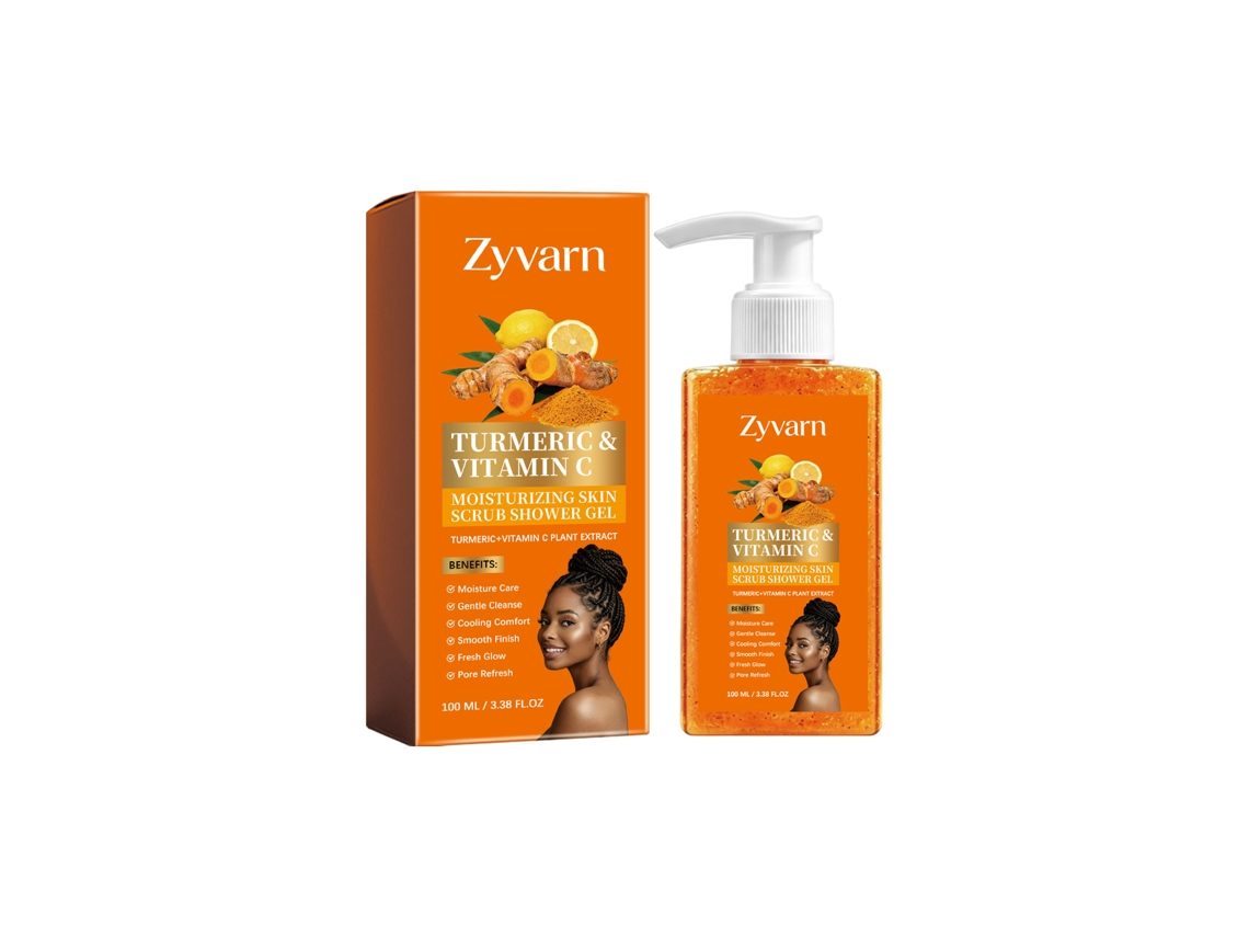 Gel de ducha exfoliante de cúrcuma y vitamina C