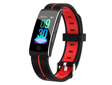 Reloj inteligente para unisex Deporte Con impermeable IP68 Fitness Oxígeno Actividad Tracker iOS Android Rojo VEANXIN
