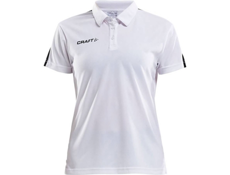 Camiseta de Mujer para Fútbol CRAFT Progress Piqué Blanco (XS)