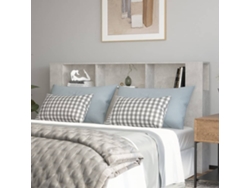 Mueble Cabecero Gris Hormigón 180x18,5x104,5 Cm