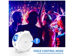 Luz Nocturna Infantil 3 En 1 Con Control Táctil Y Control De Voz Con Sombra Luna/estrella/aqua Adecuada Para Niños Adultos Regalo Blanco Yizhood