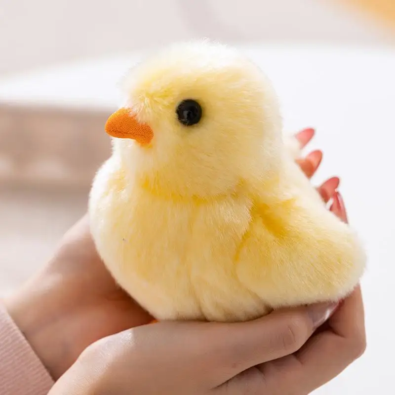 Pollito de peluche realista, amarillo, 13 cm MDUG (amarillo, 13 cm)