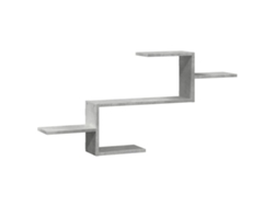 Estantería de pared MAISON EXCLUSIVE en derivados de madera gris cemento (104x15x49 cm)