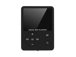 Reproductor MP3 portátil Stelasplen con pantalla táctil negra y Bluetooth