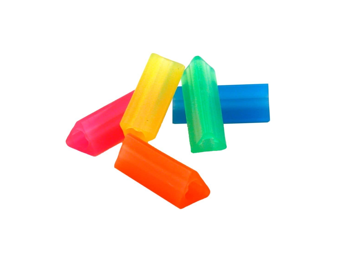 Empuñaduras triangulares para lápices Chrui, paquete de 6, 4,5 cm de largo